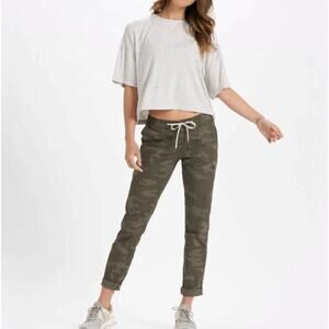 Vuori Ripstop Camo Green Drawstring‎ Jogger Cargo Utility Pants Women's Medium